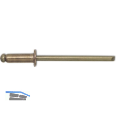 Spenglerniete ISO16582 Flachrundkopf 3.2x 8 Kupfer mit Bronzedorn