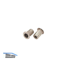 Blindnietmutter Flachkopf ger�ndelt Rundschaft offen M12x23.0 Edelstahl