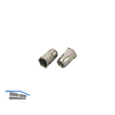 Mikromutter Teilsechskant Rundschaft offen M 4x12.0 Edelstahl A2