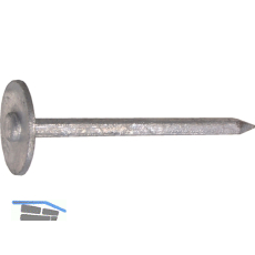 Leichtbauplattenstift 34x 90 mit aufgenieteter runder Scheibe metallisiert