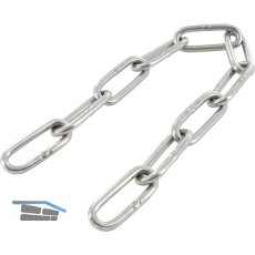 Rundstahlkette langgliedrig �hnl. DIN763 � 3 mm Bund=100 Meter - Edelstahl A4