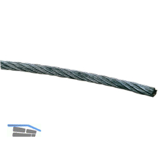 Drahtseil DIN3055 � 5 mm 6x7 Litzen + 1 FE verzinkt