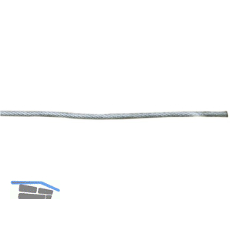 Drahtseil DIN3055 � 4/6 mm 6x7 Litzen + 1 FE verzinkt + PVC ummantelt