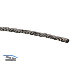 Drahtseil DIN3060 �10 mm 7x19 Litzen - Edelstahl A4