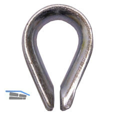 Drahtseilkausche �hnl. DIN6899 Seil � 11 mm - Stahl verzinkt-blau