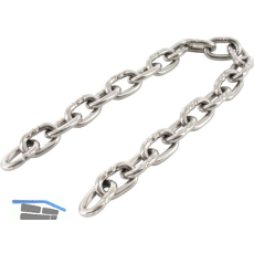 Rundstahlkette kurzgliedrig �hnlich DIN766 � 4 mm Bund= 50 Meter - Edelstahl A4