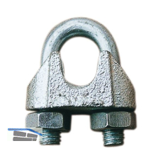 Drahtseilklemme �hnl. DIN741 verzinkt Seil � 13 mm