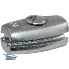 Eiform-Klemmen verzinkt f�r Seil � 3 mm