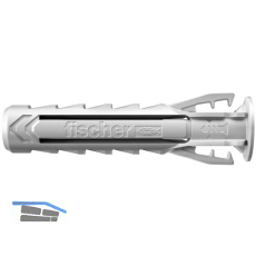 FISCHER D�bel SX-Plus 10x 50 Nylon grau mit Rand