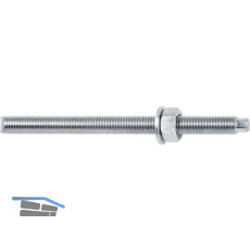 CELO Ankerstange M16x250 - 5.8 verzinkt-blau mit Mutter und Scheibe