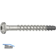 HECO-MMS plus P Halbrundkopf 7.5x 95 Edelstahl A4 Multi-Monti Schraubanker