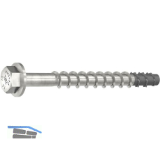 HECO-MMS plus SKT 10x 65 Multi-Monti Schraubanker mit Scheibe - Edelstahl A4