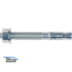 FISCHER FBN II 10/100/175 Bolzen verzinkt-blau mit Bewertung druckzonentauglich