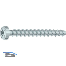 HECO-MMS plus P Halbrundkopf 6x 60 verzinkt Multi-Monti Schraubanker mit Bew.