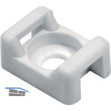 Befestigungssockel f�r Kabelbinder 5 mm zum Schrauben und Nieten
