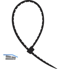 SEMLOC Kabelbinder - Dreh & Ab 8.0x360 schwarz