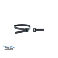 WKK Kabelbinder 4.8x200 schwarz Polyamid 6.6 - wiederl�sbar