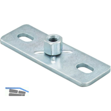 FISCHER GPL M10 Grundplatte verzinkt-blau mit Langl�cher