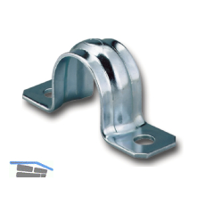 Befestigungsschelle 20 mm verzinkt mit zwei Befestigungsl�cher