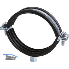 Massivrohrschelle zweiteilig 75 - 80 mm M8/M10