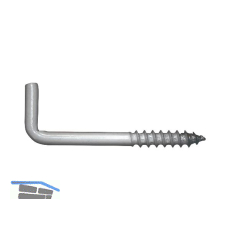 Schraubhaken mit Holzgewinde 4,8x50 Stahl verzinkt-blau