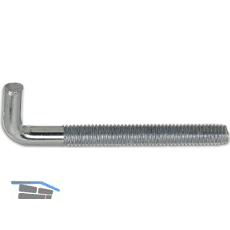 Schraubhaken mit metrischem Gewinde M 6x60 verzinkt-blau