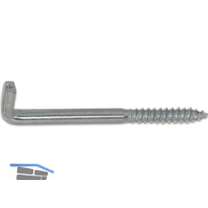 Schlitzschraubhaken mit Holzgewinde und Schlitz 5.25x 40 verzinkt-blau