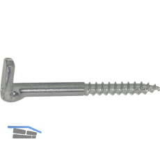 Kreuzschlitzschraubhaken mit Holzgewinde 5.2x 40 verzinkt-blau