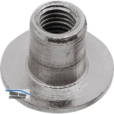 H�lsenmutter Flachkopf M 6x15 Stahl vernickelt