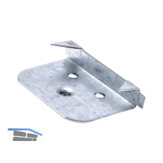 Anfangsprofilholzkralle Stahlband-verzinkt f�r Paneele