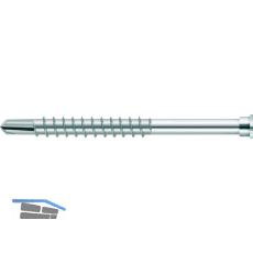 Profilbohrschraube Zylinderkopf 5,5x61 TX25 Edelstahl geh�rtet