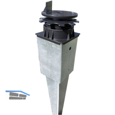 K&R Terrassenlager Flex f�r Bodeneinschlagh�lse (91x91 mm)