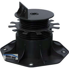 K&R Terrassenlager Kunststoff mit beweglichem Kopf - H�henverstellung 65- 155mm