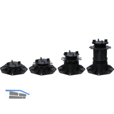 K&R Terrassenlager Kunststoff mit Fugenkreuz - H�henverstellung 145- 225mm