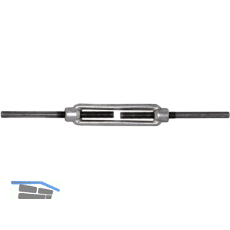 DIN1480 M24 Spannschloss mit 2 Anschwei�enden, K�rper verzinkt