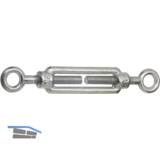 DIN1480 M10 verzinkt Spannschloss mit �sen