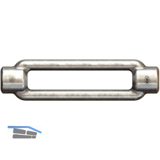 DIN1480 Spannschlossmutter M16 verzinkt