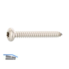 DIN7981C 3.5X 6.5 Torx15 Edelstahl A2 Linsen-Blechschraube ~ISO14585