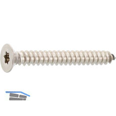 ISO14586 4.2x 16 Torx20 Edelstahl A4 Senkkopf-Blechschraube ~DIN7982C