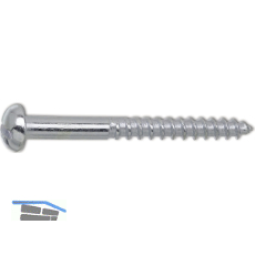 DIN 96 4x 16 Edelstahl A4 Holzschraube Halbrundkopf mit Schlitz