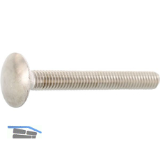 DIN603 M10x 45 Edelstahl A4 Torbandschraube ohne Mutter