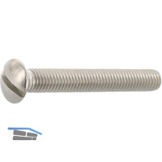 DIN964A M 4x 16 Edelstahl A4 Linsenschraube mit Schlitz