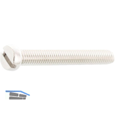 ~ISO1207 M 5x 90 Edelstahl A2 Zylinderschraube mit Schlitz (DIN84A)