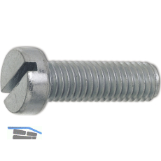 ~ISO1207 4.8 M 2x 16 verzinkt Zylinderschraube mit Schlitz (DIN84A)