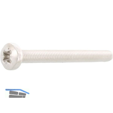 ~ISO7045 M 6x 45 Phillips Kreuzschlitz Edelstahl A2 Linsenschraube (DIN7985A)