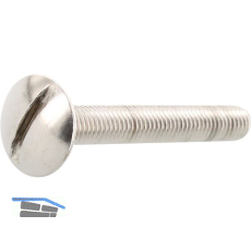 Becherschrauben M 5x 20 Edelstahl A2 mit Schlitz