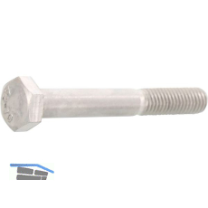 ISO4014 M16x 75 Edelstahl A4-70 Sechskantschraube mit Schaft (DIN931)