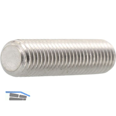 ISO4026 M 3x 5 Edelstahl A2 Gewindestift mit Kegelkuppe Innensechskt (DIN913)