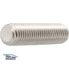 ISO4026 M 3x 10 Edelstahl A4 Gewindestift mit Kegelkuppe Innensechskt (DIN913)