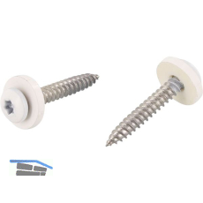 Kopflackierte Fensterbankschraube 3.9x25 Torx 15 Edelstahl A2 / RAL9016